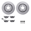 4312-74026 Geospec Brake Rotors with 3000-Series Ceramic Brake Pads & Hardware, 1999-2010 Audi/Volkswagen, Position: Front - image 1