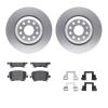 4312-74037 Geospec Brake Rotors with 3000-Series Ceramic Brake Pads & Hardware, 2006-2021 Audi/Volkswagen, Position: Rear - image 1