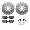 4312-74039 Geospec Brake Rotors with 3000-Series Ceramic Brake Pads & Hardware, 2005-2018 Audi/Volkswagen, Position: Rear - image 1