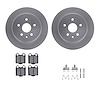 4312-75007 Geospec Brake Rotors with 3000-Series Ceramic Brake Pads & Hardware, 1998-2010 Lexus/Toyota/Scion, Position: Rear - image 1