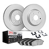 4312-75023 Geospec Brake Rotors with 3000-Series Ceramic Brake Pads & Hardware, Fits Select Lexus/Toyota/Scion, Position: Rear