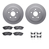 4312-75030 Geospec Brake Rotors with 3000-Series Ceramic Brake Pads & Hardware, Fits Select Lexus/Toyota/Scion, Position: Rear - image 1