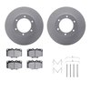 4312-76001 Geospec Brake Rotors with 3000-Series Ceramic Brake Pads & Hardware, 1986-1988 Lexus/Toyota/Scion, Position: Front - image 2