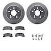 4312-76006 Geospec Brake Rotors with 3000-Series Ceramic Brake Pads & Hardware, 1997-1999 Lexus/Toyota/Scion, Position: Rear - image 1