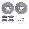 4312-76012 Geospec Brake Rotors with 3000-Series Ceramic Brake Pads & Hardware, 1992-1996 Lexus/Toyota/Scion, Position: Front - image 1
