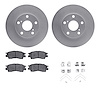 4312-76013 Geospec Brake Rotors with 3000-Series Ceramic Brake Pads & Hardware, 1995-2003 Lexus/Toyota/Scion, Position: Front - image 1