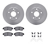 4312-76014 Geospec Brake Rotors with 3000-Series Ceramic Brake Pads & Hardware, 1992-1996 Lexus/Toyota/Scion, Position: Front - image 1
