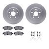 4312-76016 Geospec Brake Rotors with 3000-Series Ceramic Brake Pads & Hardware, 1996-2003 Lexus/Toyota/Scion, Position: Front - image 1