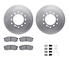 4312-76019 Geospec Brake Rotors with 3000-Series Ceramic Brake Pads & Hardware, Fits Select Lexus/Toyota/Scion, Position: Rear - image 1