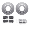 4312-76028 Geospec Brake Rotors with 3000-Series Ceramic Brake Pads & Hardware, 1998-2007 Lexus/Toyota/Scion, Position: Front - image 1