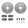 4312-76032 Geospec Brake Rotors with 3000-Series Ceramic Brake Pads & Hardware, 2000-2005 Lexus/Toyota/Scion, Position: Front - image 1
