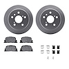 4312-76038 Geospec Brake Rotors with 3000-Series Ceramic Brake Pads & Hardware, 2000-2001 Lexus/Toyota/Scion, Position: Rear - image 1