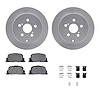 4312-76039 Geospec Brake Rotors with 3000-Series Ceramic Brake Pads & Hardware, 2005-2010 Lexus/Toyota/Scion, Position: Rear - image 1