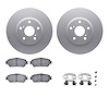 4312-76045 Geospec Brake Rotors with 3000-Series Ceramic Brake Pads & Hardware, 2003-2006 Lexus/Toyota/Scion, Position: Front - image 1