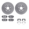 4312-76049 Geospec Brake Rotors with 3000-Series Ceramic Brake Pads & Hardware, 2002-2006 Lexus/Toyota/Scion, Position: Front - image 1