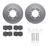 4312-76057 Geospec Brake Rotors with 3000-Series Ceramic Brake Pads & Hardware, Fits Select Lexus/Toyota/Scion, Position: Front - image 1