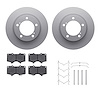 4312-76058 Geospec Brake Rotors with 3000-Series Ceramic Brake Pads & Hardware, Fits Select Lexus/Toyota/Scion, Position: Front - image 1