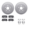 4312-76060 Geospec Brake Rotors with 3000-Series Ceramic Brake Pads & Hardware, 2004-2009 Lexus/Toyota/Scion, Position: Rear - image 1