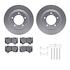 4312-76071 Geospec Brake Rotors with 3000-Series Ceramic Brake Pads & Hardware, Fits Select Lexus/Toyota/Scion, Position: Front - image 1