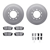 4312-76073 Geospec Brake Rotors with 3000-Series Ceramic Brake Pads & Hardware, Fits Select Lexus/Toyota/Scion, Position: Rear - image 1