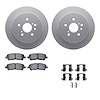 4312-76075 Geospec Brake Rotors with 3000-Series Ceramic Brake Pads & Hardware, 2008-2013 Lexus/Toyota/Scion, Position: Rear - image 1