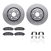 4312-76078 Geospec Brake Rotors with 3000-Series Ceramic Brake Pads & Hardware, 2009-2015 Lexus/Toyota/Scion, Position: Front - image 1