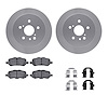 4312-76079 Geospec Brake Rotors with 3000-Series Ceramic Brake Pads & Hardware, 2009-2015 Lexus/Toyota/Scion, Position: Rear - image 1