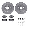 4312-76087 Geospec Brake Rotors with 3000-Series Ceramic Brake Pads & Hardware, 2006-2018 Lexus/Toyota/Scion, Position: Rear - image 1