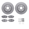 4312-76093 Geospec Brake Rotors with 3000-Series Ceramic Brake Pads & Hardware, Fits Select Lexus/Toyota/Scion, Position: Front - image 1