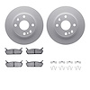 4312-80002 Geospec Brake Rotors with 3000-Series Ceramic Brake Pads & Hardware, 1990-1993 Ford/Lincoln/Mercury/Mazda, Position:  - image 1
