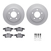 4312-80018 Geospec Brake Rotors with 3000-Series Ceramic Brake Pads & Hardware, 2004-2013 Ford/Lincoln/Mercury/Mazda, Position:  - image 1