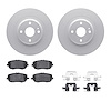 4312-80023 Geospec Brake Rotors with 3000-Series Ceramic Brake Pads & Hardware, Fits Select Multiple Makes/Models, Position: Rea