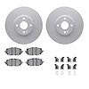 4312-80045 Geospec Brake Rotors with 3000-Series Ceramic Brake Pads & Hardware, Fits Select Multiple Makes/Models, Position: Fro - image 1