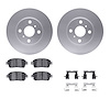 4312-91002 Geospec Brake Rotors with 3000-Series Ceramic Brake Pads & Hardware, 2004-2006 Lexus/Toyota/Scion, Position: Front - image 1