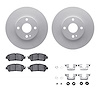 4312-91004 Geospec Brake Rotors with 3000-Series Ceramic Brake Pads & Hardware, 2016-2020 Multiple Makes/Models, Position: Front