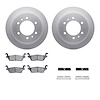 4312-93002 Geospec Brake Rotors with 3000-Series Ceramic Brake Pads & Hardware, 2006-2010 GM, Position: Rear - image 1