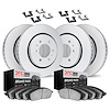 4314-46029 Geospec Brake Rotors with 3000-Series Ceramic Brake Pads & Hardware, 2004-2009 GM, Position: Front and Rear