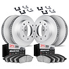 4314-48007 Geospec Brake Rotors with 3000-Series Ceramic Brake Pads & Hardware, 2001-2003 GM, Position: Front and Rear - image 1