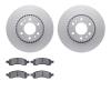 4402-48020 Geospec Brake Rotors with Ultimate-Duty Brake Pads Kit, 2006-2009 GM, Position: Front - image 1