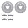 4402-54014 Geospec Brake Rotors with Ultimate-Duty Brake Pads Kit, 2001-2002 Ford/Lincoln/Mercury/Mazda, Position: Rear - image 1