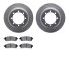 4402-54023 Geospec Brake Rotors with Ultimate-Duty Brake Pads Kit, 1999-2004 Ford/Lincoln/Mercury/Mazda, Position: Rear - image 1