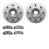 4402-54065 Geospec Brake Rotors with Ultimate-Duty Brake Pads Kit, 2006-2010 Ford/Lincoln/Mercury/Mazda, Position: Front - image 1