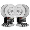4404-39001 Geospec Brake Rotors with Ultimate-Duty Brake Pads Kit, Fits Select Mopar, Position: Front and Rear - image 1