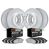 4404-54009 Geospec Brake Rotors with Ultimate-Duty Brake Pads Kit, 1999-2004 Ford/Lincoln/Mercury/Mazda, Position: Front and Rea - image 1
