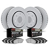 4404-54025 Geospec Brake Rotors with Ultimate-Duty Brake Pads Kit, 2004-2008 Ford/Lincoln/Mercury/Mazda, Position: Front and Rea - image 1