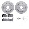 4412-03001 Geospec Brake Rotors with Ultimate-Duty Brake Pads & Hardware, 2010-2016 Kia/Hyundai/Genesis, Position: Rear - image 1