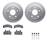 4412-40004 Geospec Brake Rotors with Ultimate-Duty Brake Pads & Hardware, 1994-1999 Mopar, Position: Front
