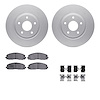 4412-40019 Geospec Brake Rotors with Ultimate-Duty Brake Pads & Hardware, Fits Select Multiple Makes/Models, Position: Front