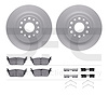4412-40023 Geospec Brake Rotors with Ultimate-Duty Brake Pads & Hardware, Fits Select Mopar, Position: Rear - image 1