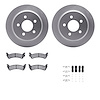 4412-42022 Geospec Brake Rotors with Ultimate-Duty Brake Pads & Hardware, 1993-1998 Mopar, Position: Rear - image 1
